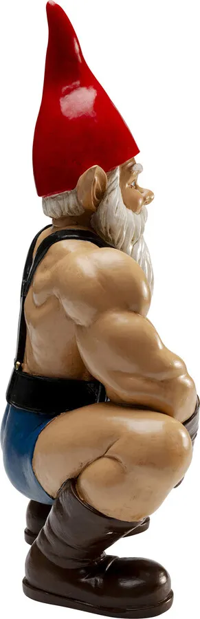 Figurka dekoracyjna GNOME MUSCLE 48 cm - wielokolorowy