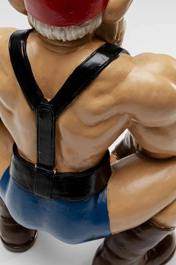 Figurka dekoracyjna GNOME MUSCLE 48 cm - wielokolorowy