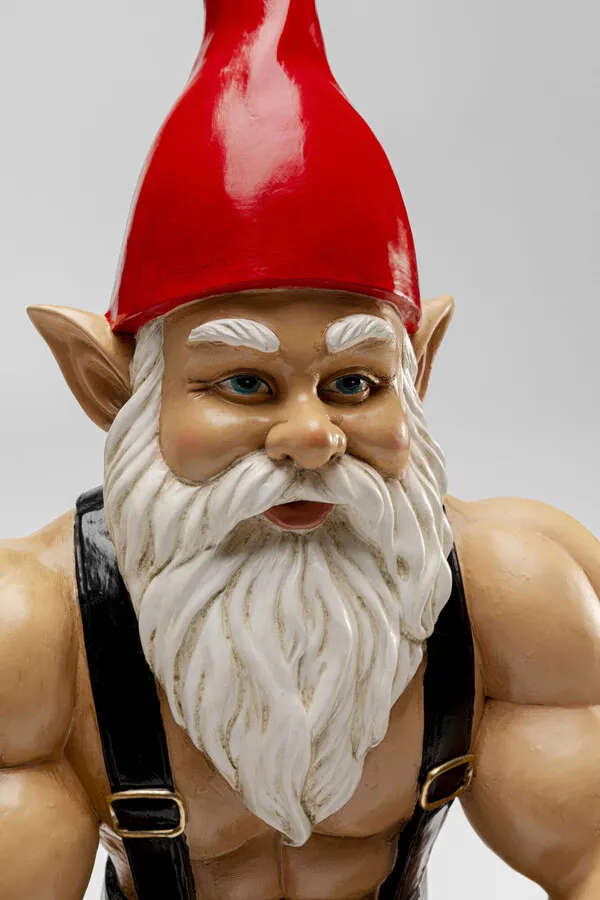 Figurka dekoracyjna GNOME MUSCLE 48 cm - wielokolorowy