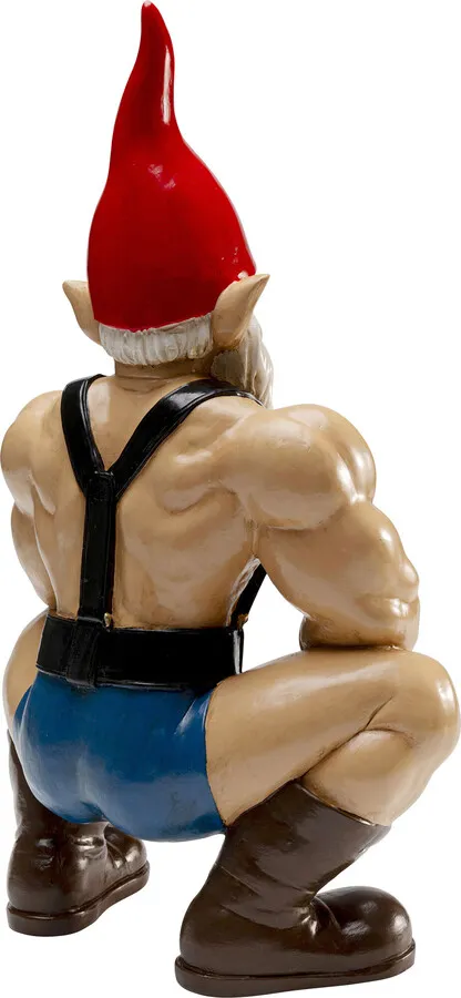 Figurka dekoracyjna GNOME MUSCLE 48 cm - wielokolorowy