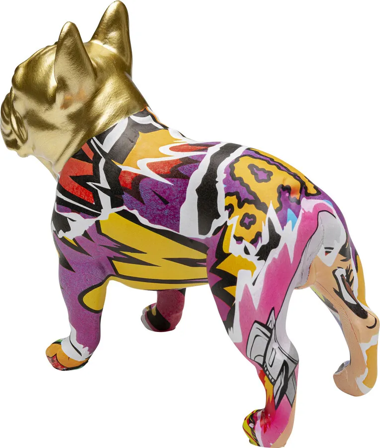 Figurka dekoracyjna GRAFFITI DOG 15 cm - wielokolorowy