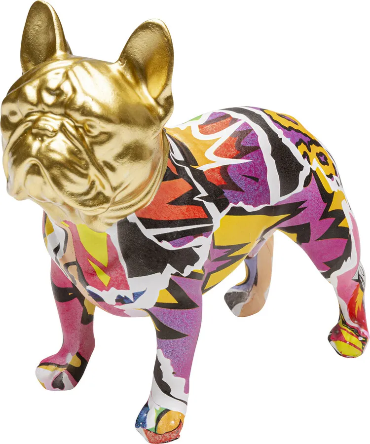 Figurka dekoracyjna GRAFFITI DOG 15 cm - wielokolorowy