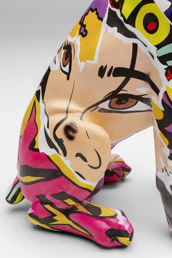 Figurka dekoracyjna GRAFFITI DOG 31 cm - wielokolorowy