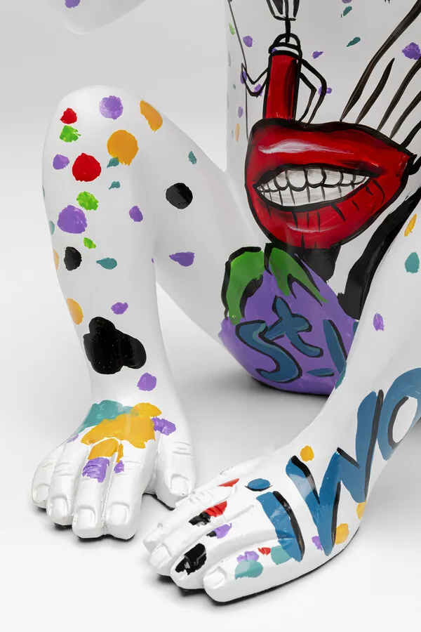 Figurka dekoracyjna GRAFFITI MONKEY 40 cm - wielokolorowy