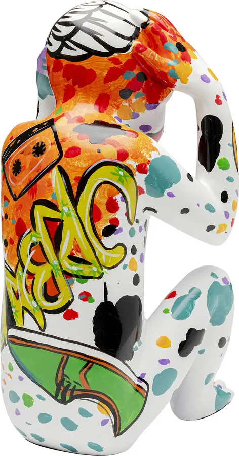 Figurka dekoracyjna GRAFFITI MONKEY 40 cm - wielokolorowy