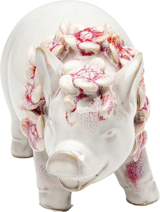 Figurka dekoracyjna HAWAII PIG 11 cm - biały