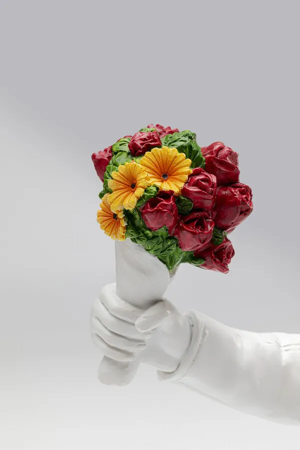 Figurka dekoracyjna STREET ART BOUQUET 27 - biały