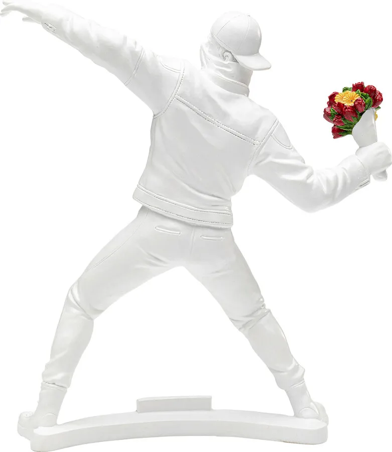 Figurka dekoracyjna STREET ART BOUQUET 27 - biały