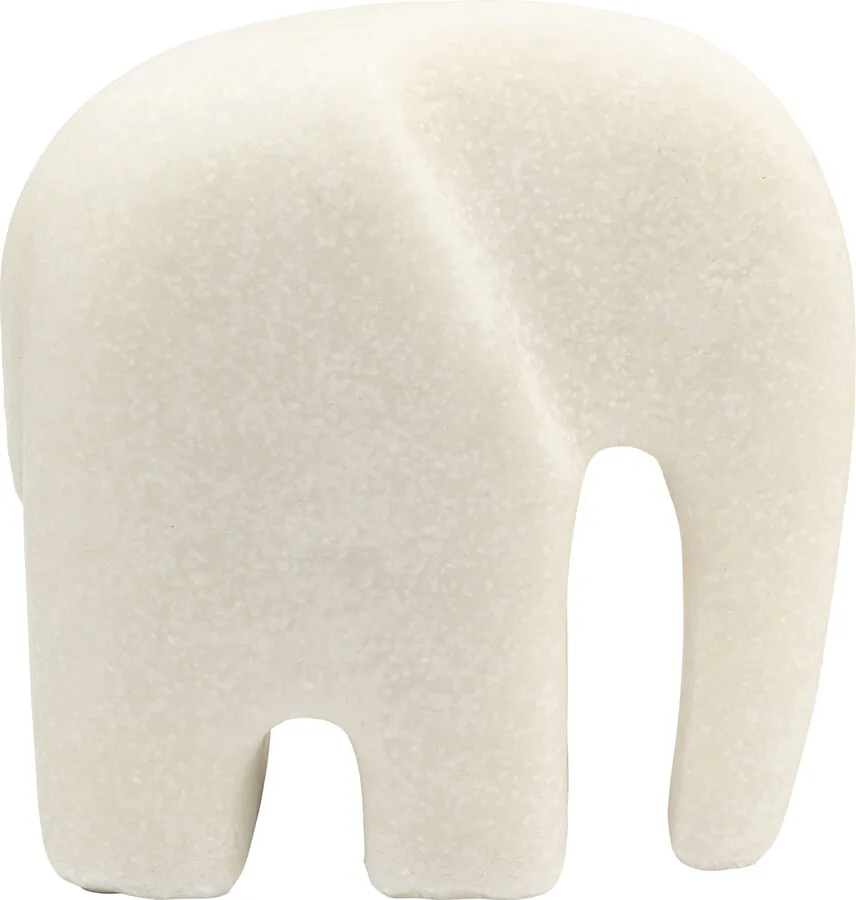 Figurka dekoracyjna SOFT ELEPHANT - piaskowy