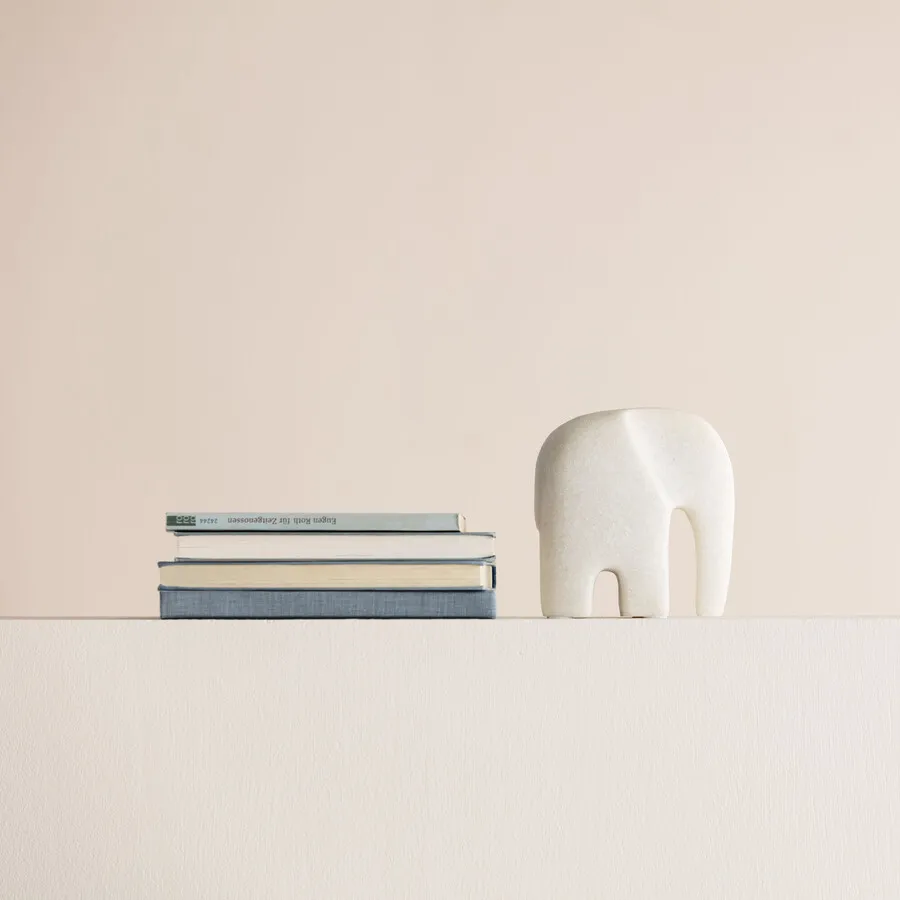 Figurka dekoracyjna SOFT ELEPHANT - piaskowy