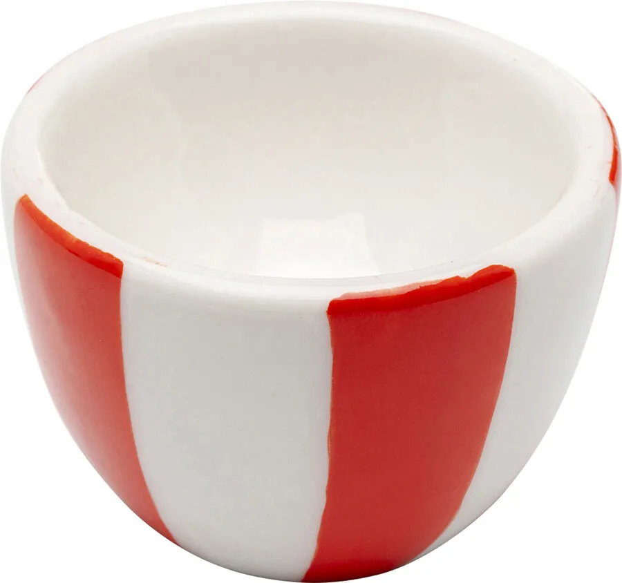 Zestaw 4 kieliszków na jajka COCINA STRIPES - wielokolorowy