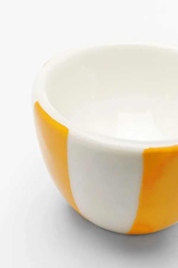 Zestaw 4 kieliszków na jajka COCINA STRIPES - wielokolorowy