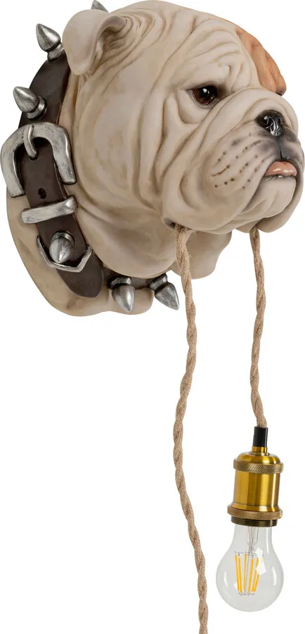 Lampa ścienna ANIMAL DOG HEAD - beżowy