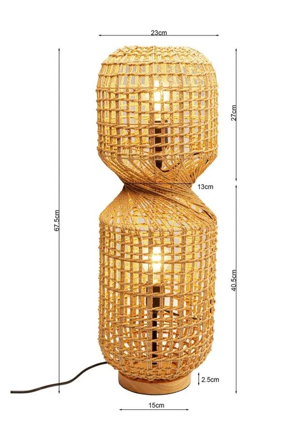 Lampa podłogowa ALOHA - naturalny