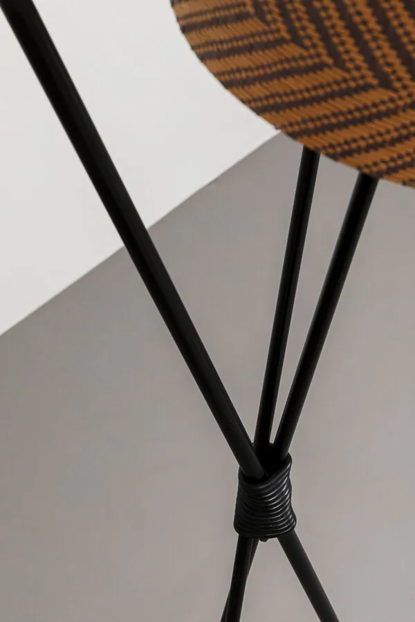 Lampa podłogowa CANNES TRIO - brązowy/czarny