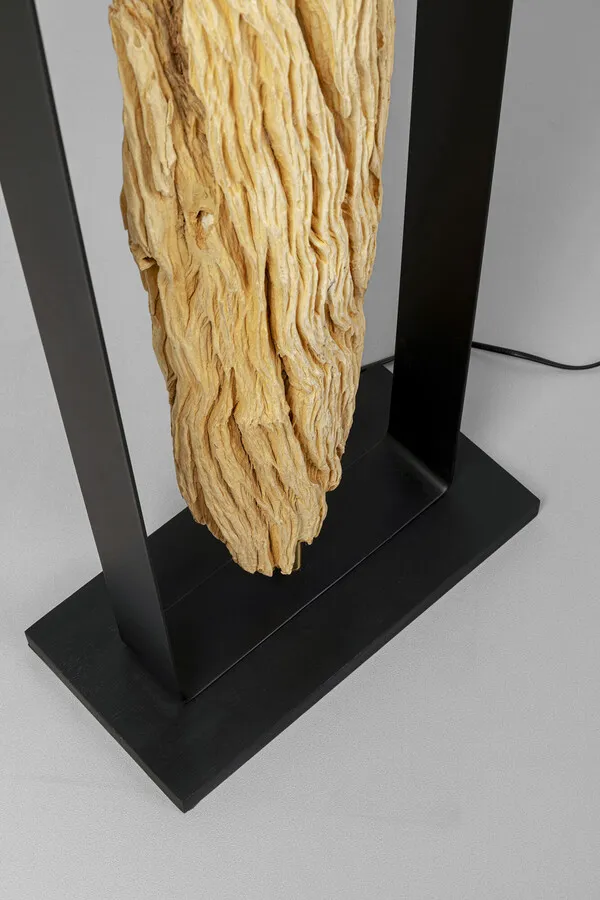 Lampa podłogowa NATURE STEM - biały/naturalny