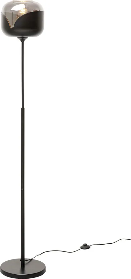 Lampa podłogowa SMOKE GOBLET BALL - czarny
