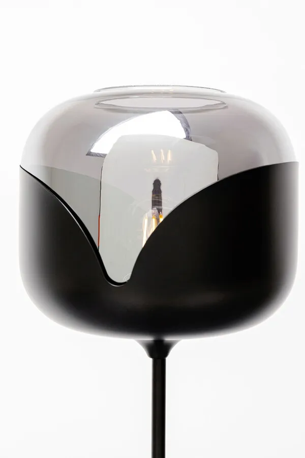 Lampa podłogowa SMOKE GOBLET BALL - czarny