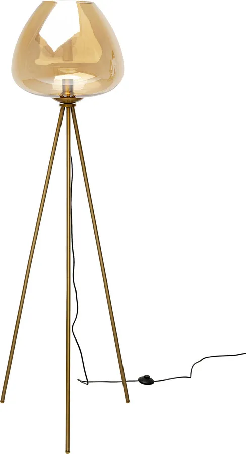 Lampa podłogowa SPHERE AMBER - złoty