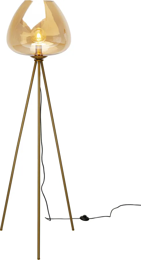 Lampa podłogowa SPHERE AMBER - złoty