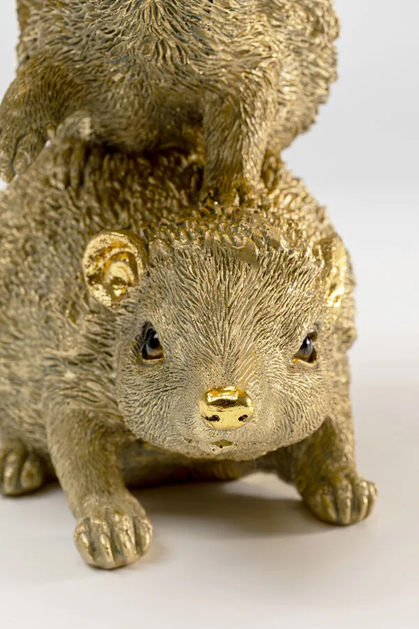Lampa stołowa ANIMAL HEDGEHOG FAMILY - złoty/brązowy