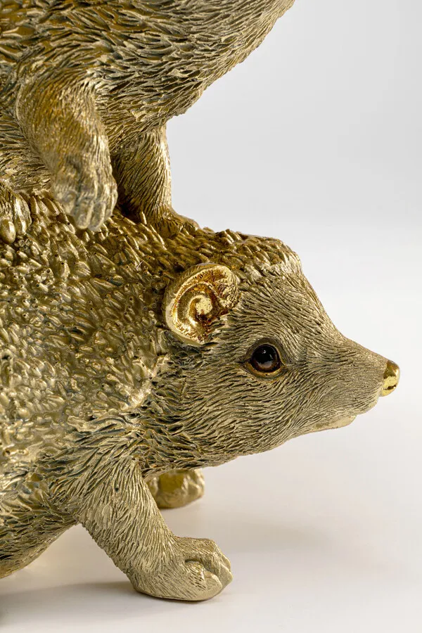 Lampa stołowa ANIMAL HEDGEHOG FAMILY - złoty/brązowy