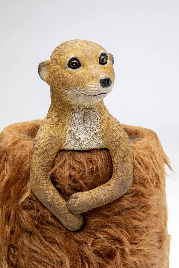 Lampa stołowa ANIMAL MEERKAT FUR - brązowy