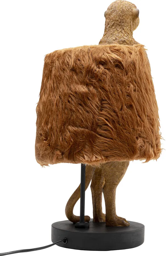 Lampa stołowa ANIMAL MEERKAT FUR - brązowy