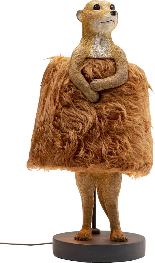 Lampa stołowa ANIMAL MEERKAT FUR - brązowy