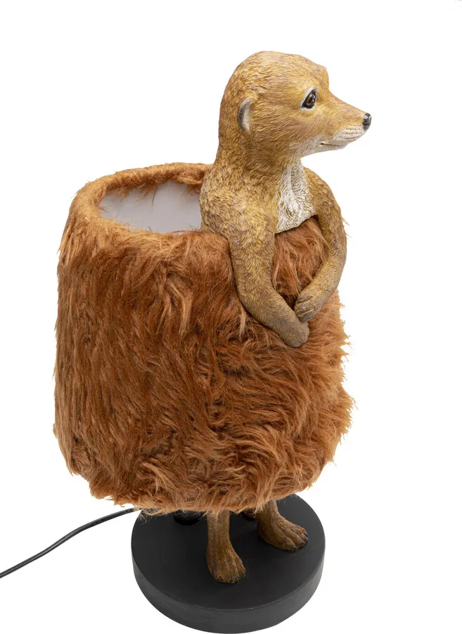 Lampa stołowa ANIMAL MEERKAT FUR - brązowy