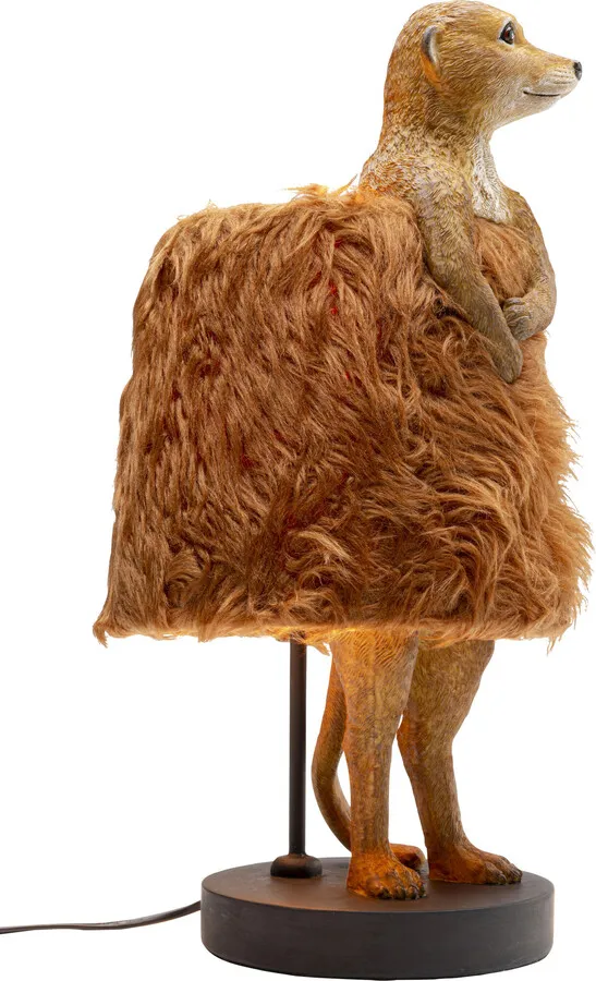Lampa stołowa ANIMAL MEERKAT FUR - brązowy