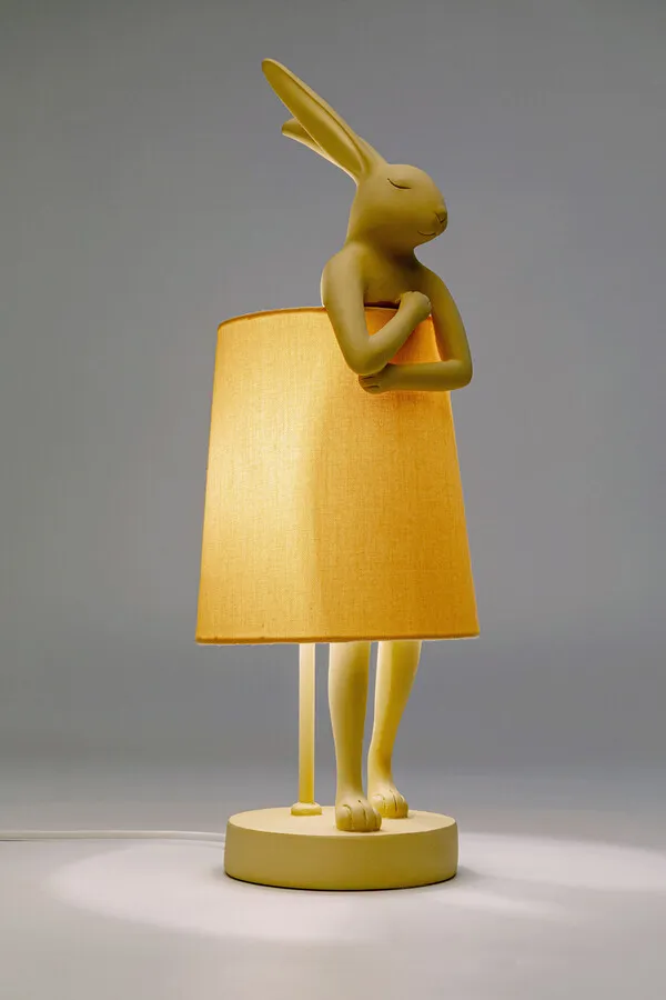 Lampa stołowa ANIMAL RABBIT 50 - kremowy/brzoskwiniowy