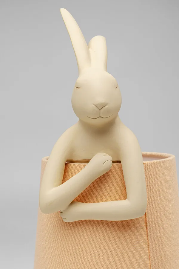 Lampa stołowa ANIMAL RABBIT 50 - kremowy/brzoskwiniowy
