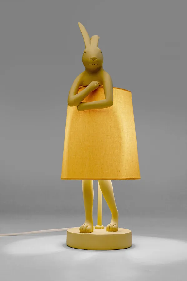 Lampa stołowa ANIMAL RABBIT 50 - kremowy/brzoskwiniowy