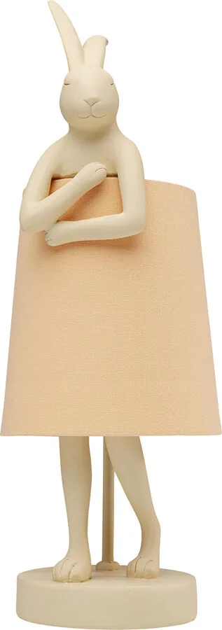 Lampa stołowa ANIMAL RABBIT 50 - kremowy/brzoskwiniowy