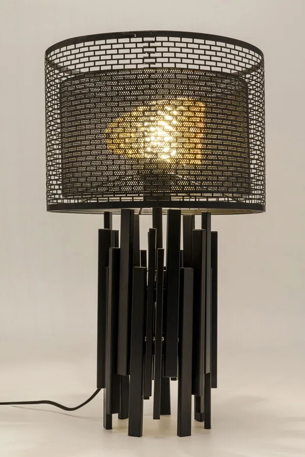 Lampa stołowa COACHELLA GLAM - czarny