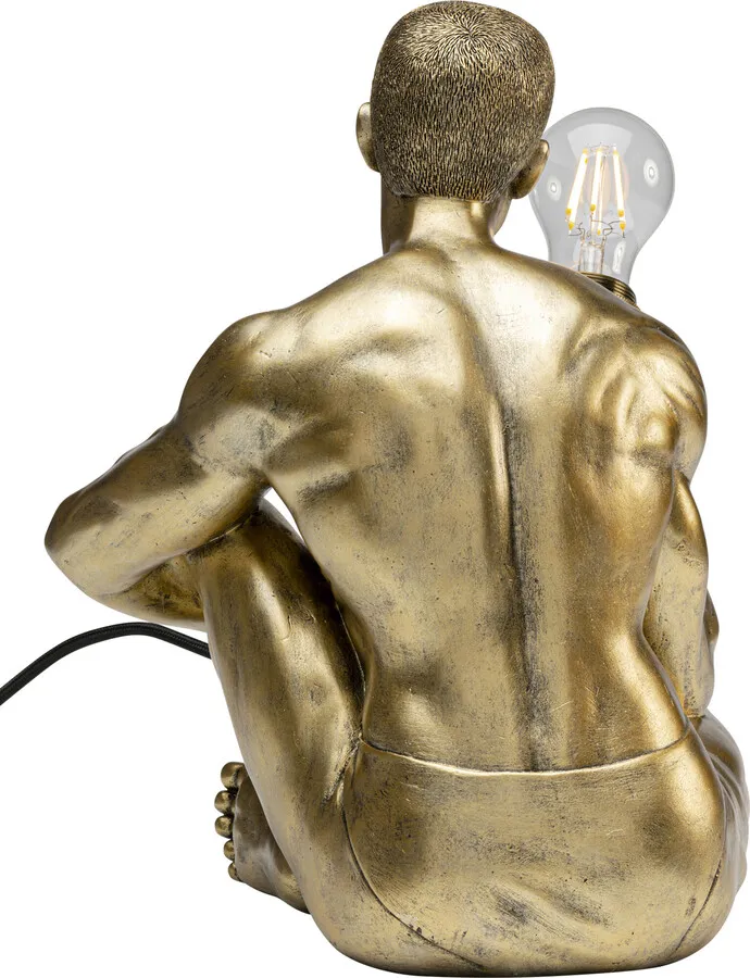 Lampa stołowa NUDE MAN SIT - złoty