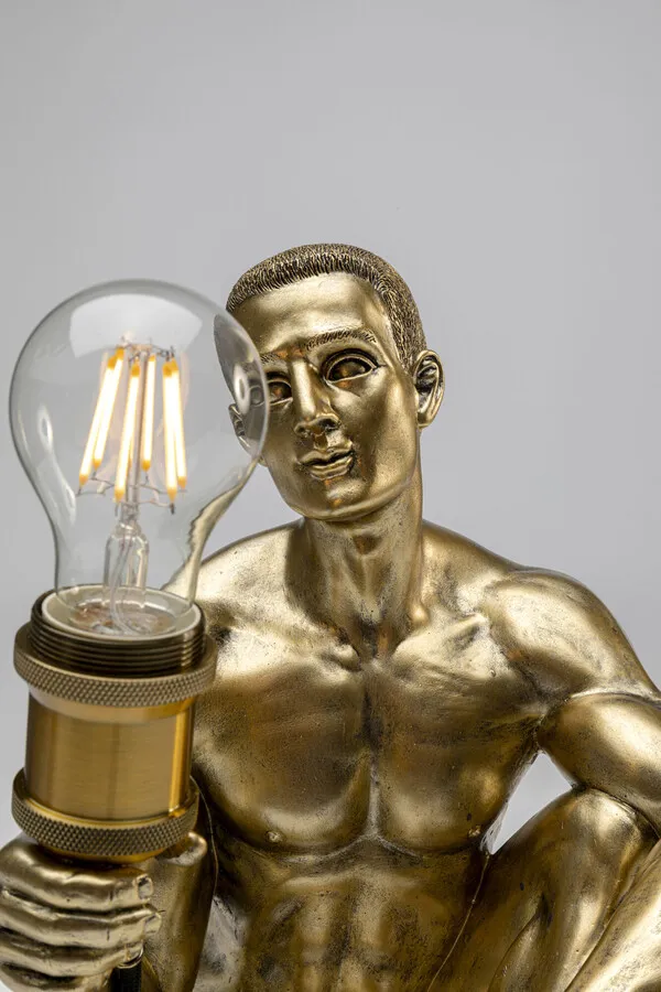 Lampa stołowa NUDE MAN SIT - złoty