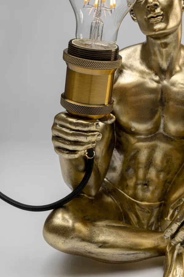 Lampa stołowa NUDE MAN SIT - złoty