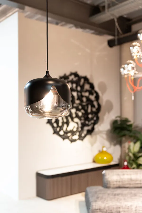 Lampa wisząca SMOKE GOBLET - czarny
