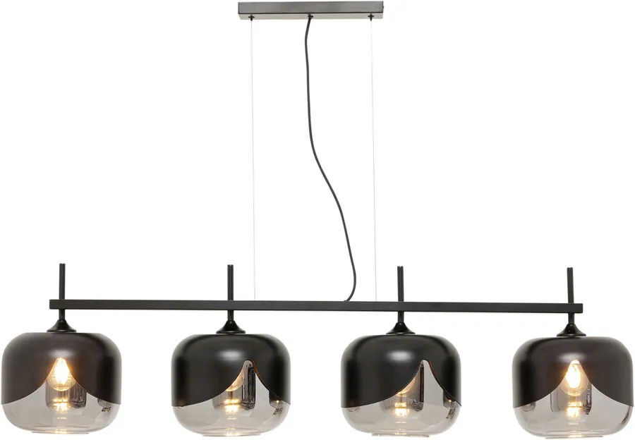 Lampa wisząca SMOKE GOBLET QUATTRO - czarny