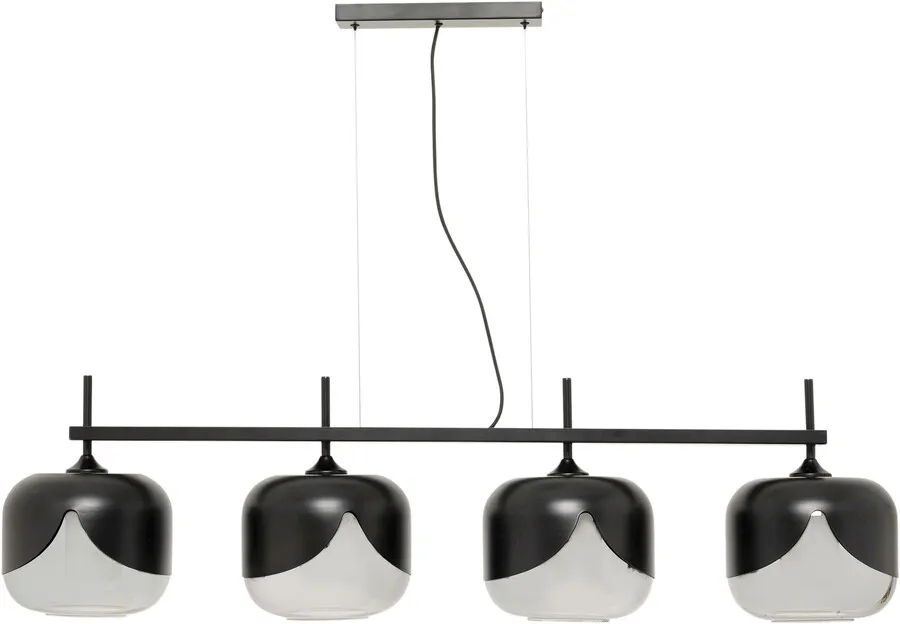 Lampa wisząca SMOKE GOBLET QUATTRO - czarny