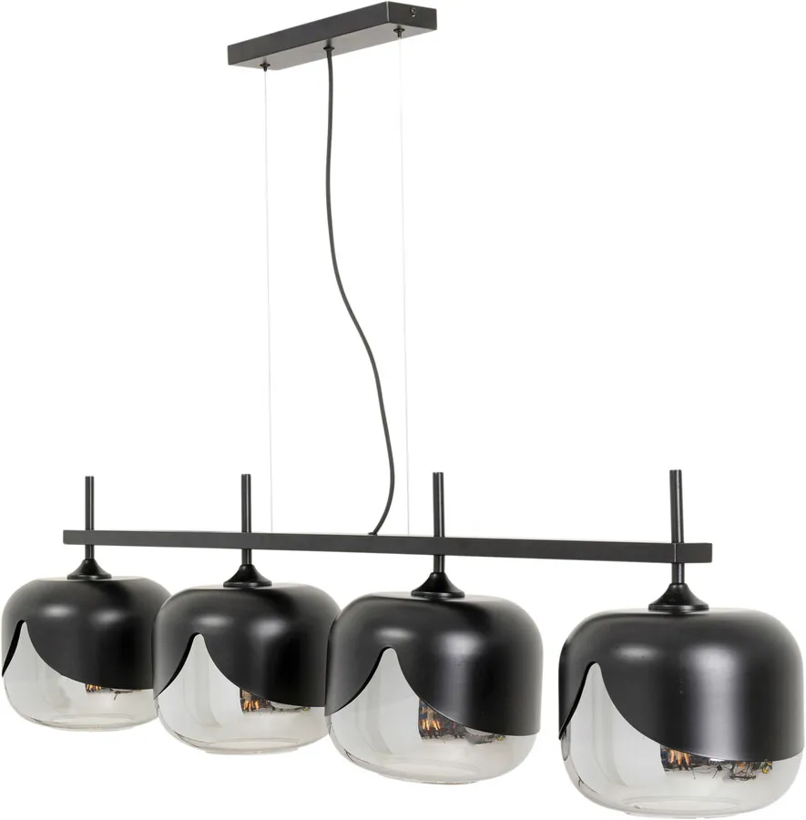 Lampa wisząca SMOKE GOBLET QUATTRO - czarny