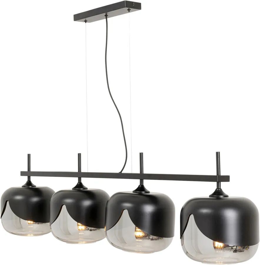 Lampa wisząca SMOKE GOBLET QUATTRO - czarny
