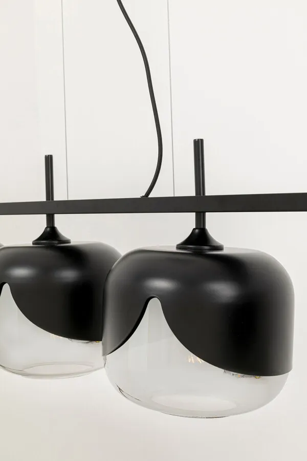 Lampa wisząca SMOKE GOBLET QUATTRO - czarny