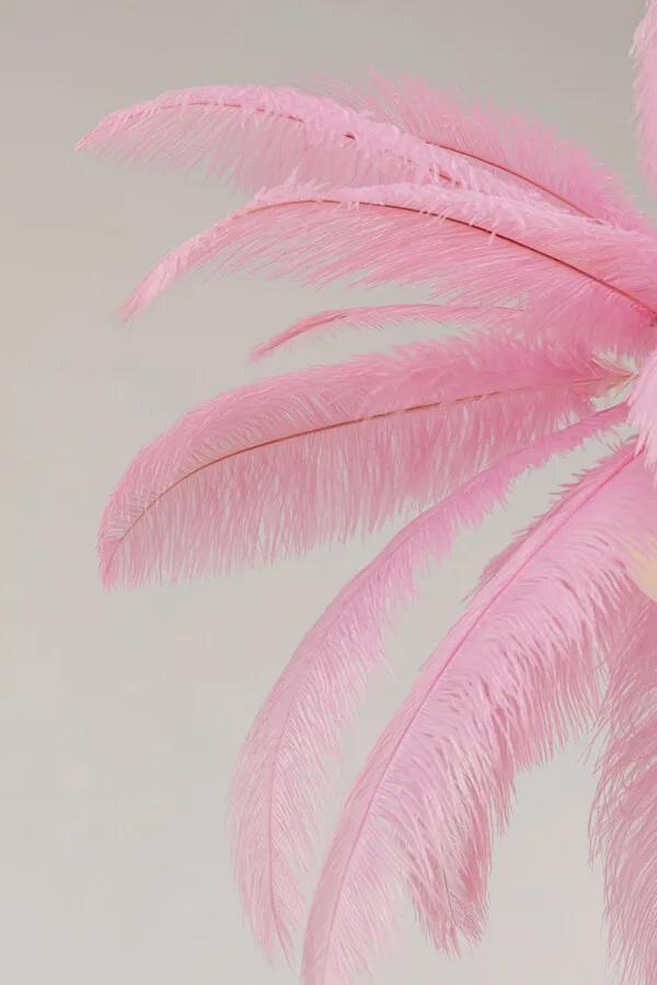 Lampa wisząca FEATHER PALM - różowy