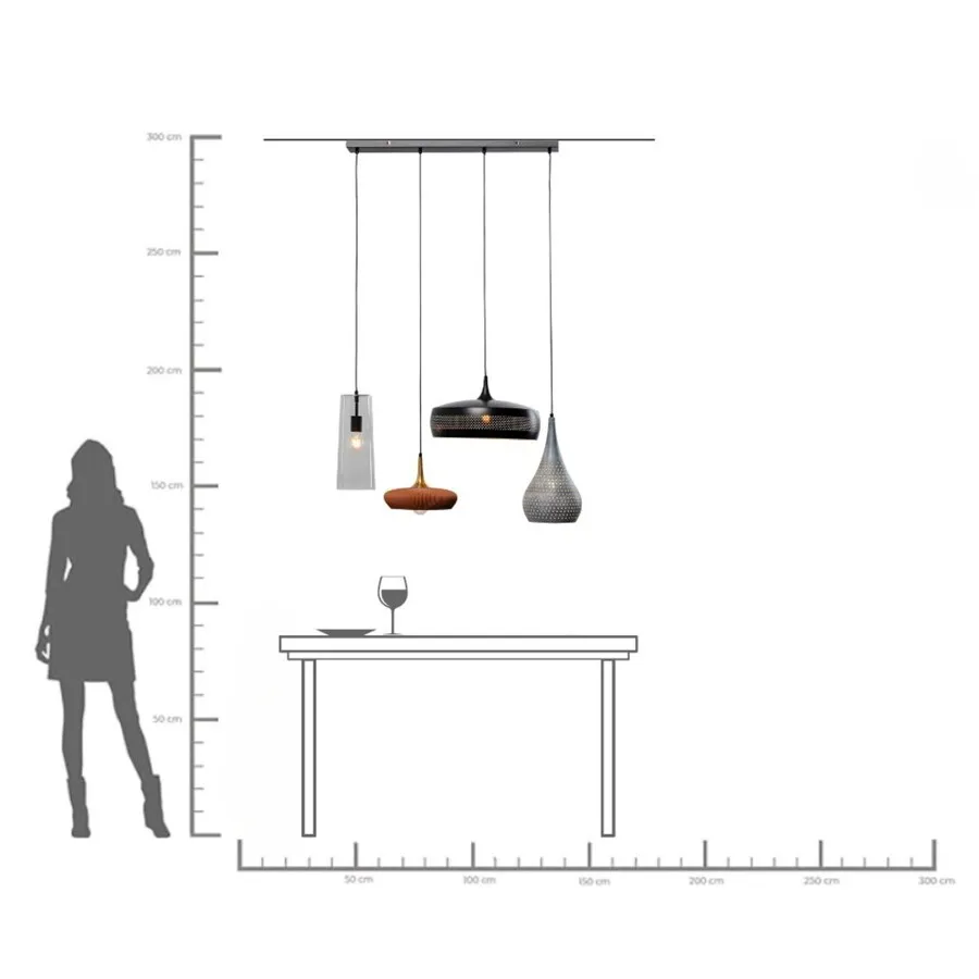 Lampa wisząca MELANGE DINGING - wielokolorowy