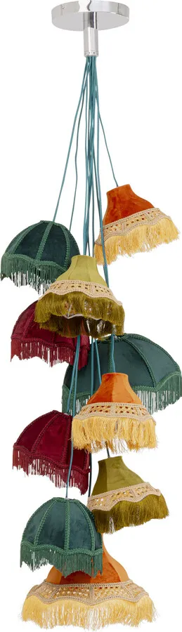 Lampa wisząca SALOON FRINGES 10 - wielokolorowy