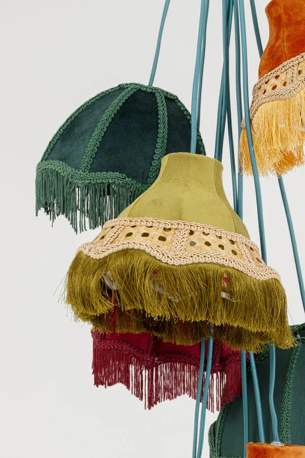 Lampa wisząca SALOON FRINGES 10 - wielokolorowy