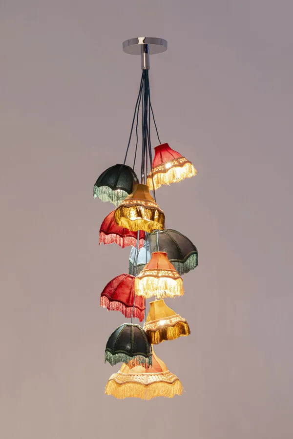 Lampa wisząca SALOON FRINGES 10 - wielokolorowy